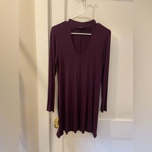 Express cut out long sleeve dress
